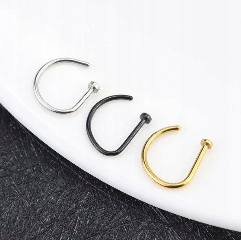 Fake septum U Kolczyk do Nosa Stal Ring Punk EAN (GTIN) 5906449006700