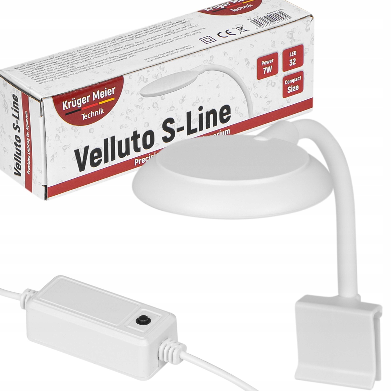 Levně Kruger Meier Velluto S-Line Led lampa do akvária 7W, pro akvária 10l-40l