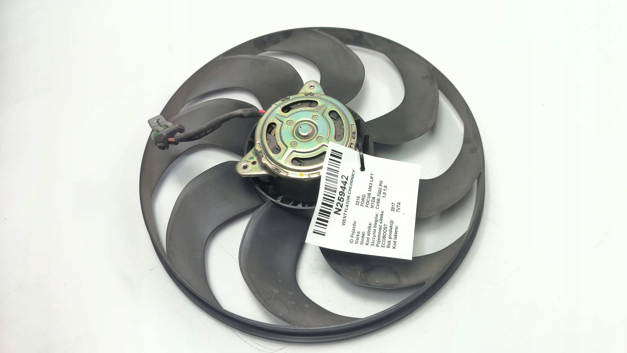 ventilátor chladiče 1.0 ECOBOOST FORD FOCUS MK3 LIFT