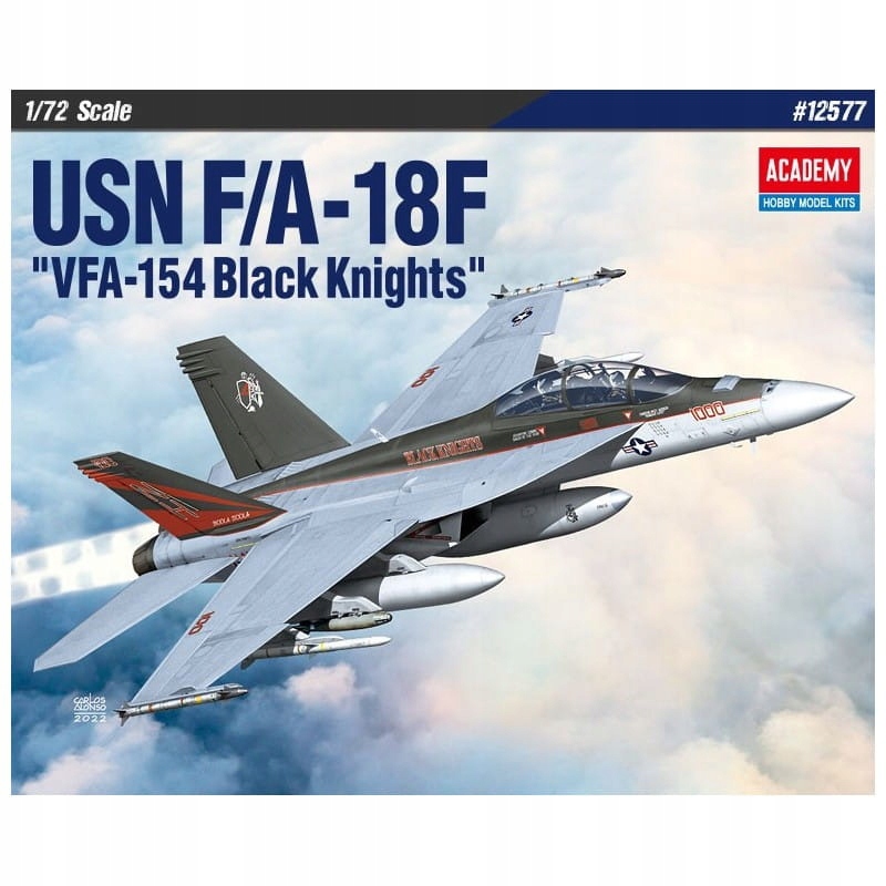 Academy 12577 Usn F/A-18F VFA-154 Black Knights – 1/72