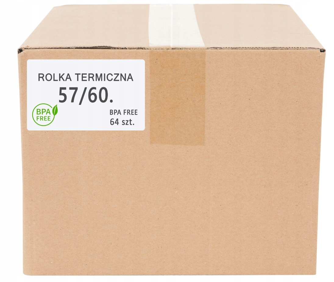 

Rolki termiczne 57x60 Vat (1 Karton 64 Szt.)