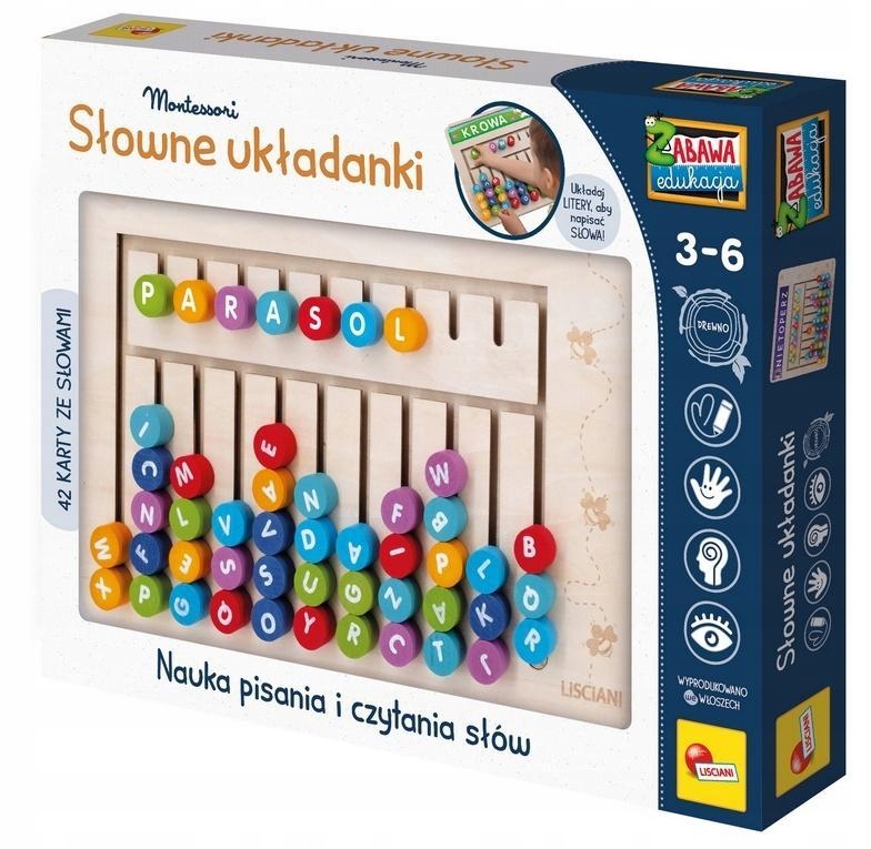 Montessori Słowne Układanki, Lisciani