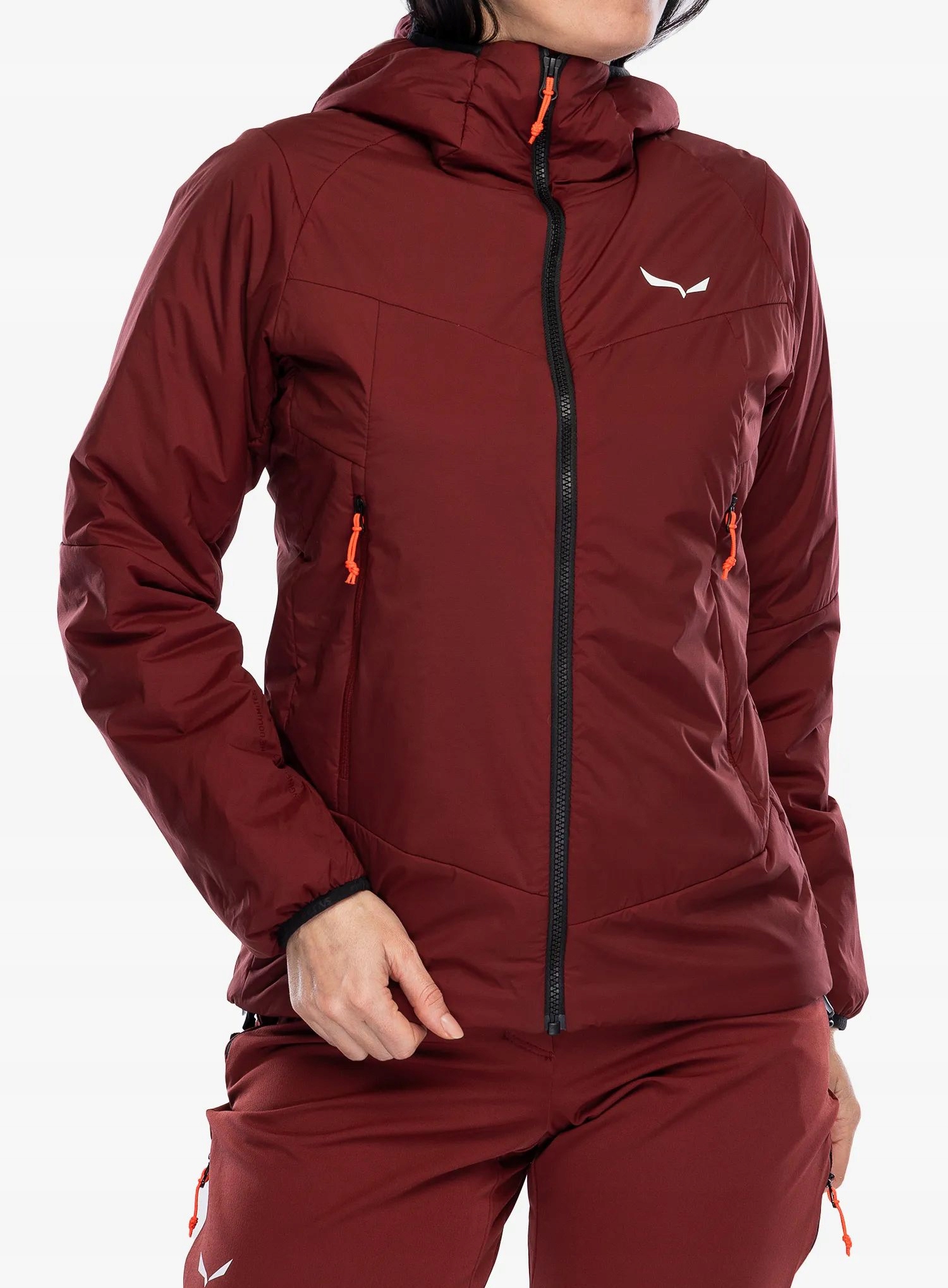 Dámská zateplená bunda Salewa Ortles Twr Stretch Hd Jacket syrah 34 (xs)