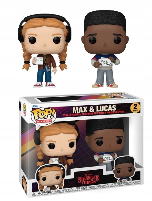 Sběratelská figurka Funko Pop! ze seriálu Stranger Things 4 – Max a Lucas, balení 2 kusy