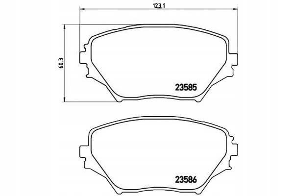 Brembo Brzdové Destičky Toyota RAV-4 00-05 Brembo