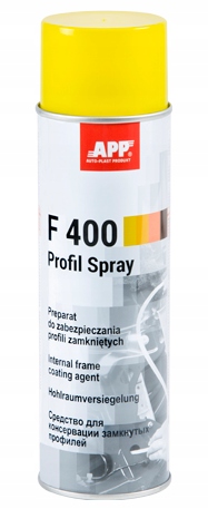 

App F400 Do profili zamkniętych 500ml Bursztyn