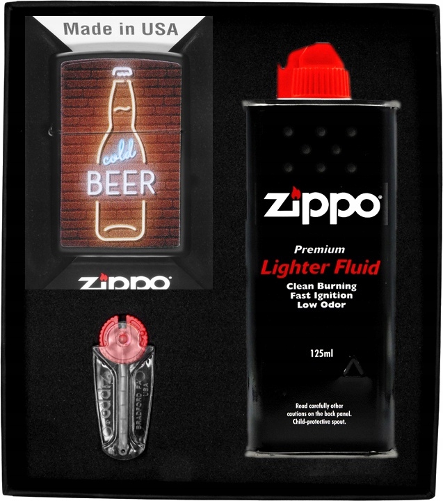 Sada Zippo Zapalovač Beer Design Dárková No1