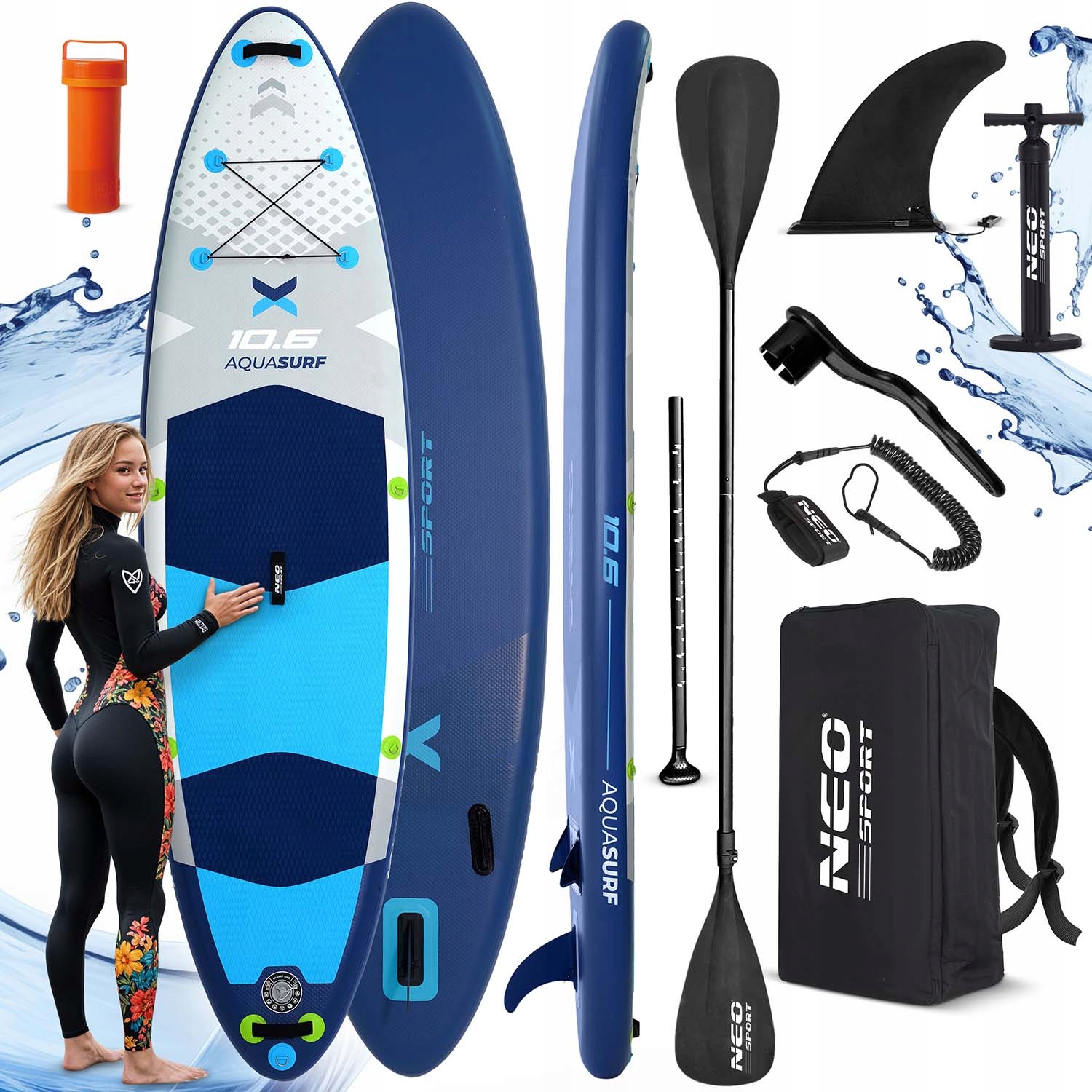 Sup Deska Na Plavání Nafukovací Stand Up Paddle 320cm Příslušenství Sada