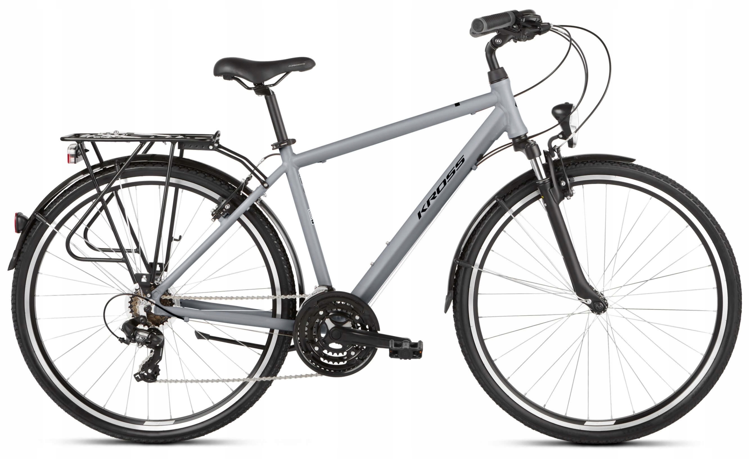 Kross Trans 1.0 Męski 2023 Szary - Czarny Mat