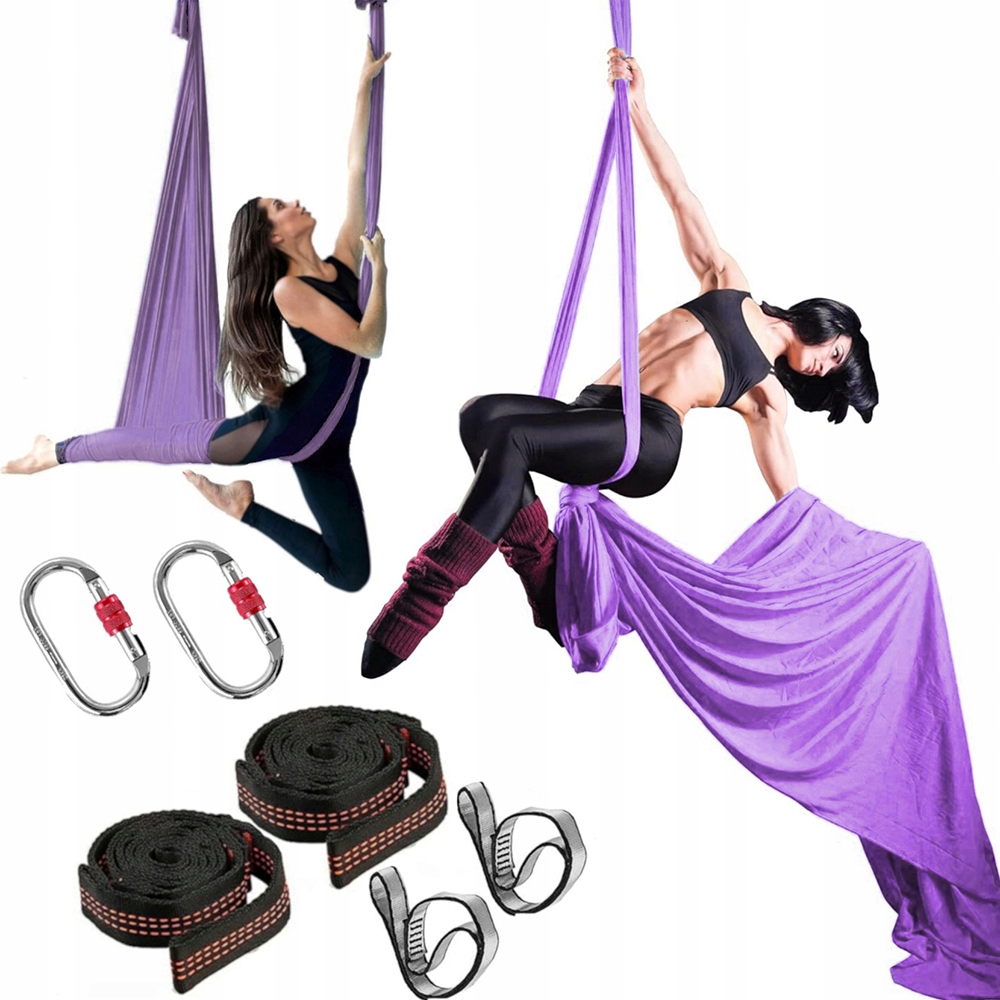 Szarfa akrobatyczna, chusta aerial silk wielofunkcyjna Aerial Joga 6 metrów