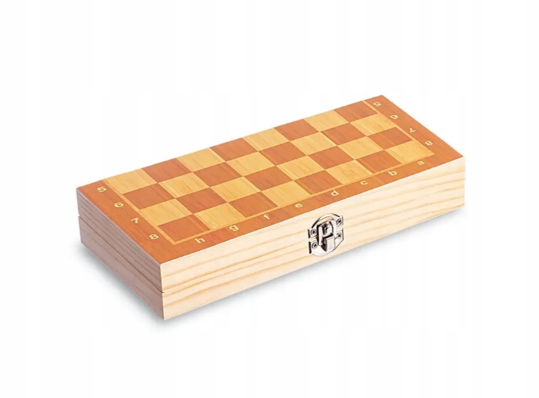 SZACHY DREWNIANE MAGNETYCZNE 29X29 CM Producent inny