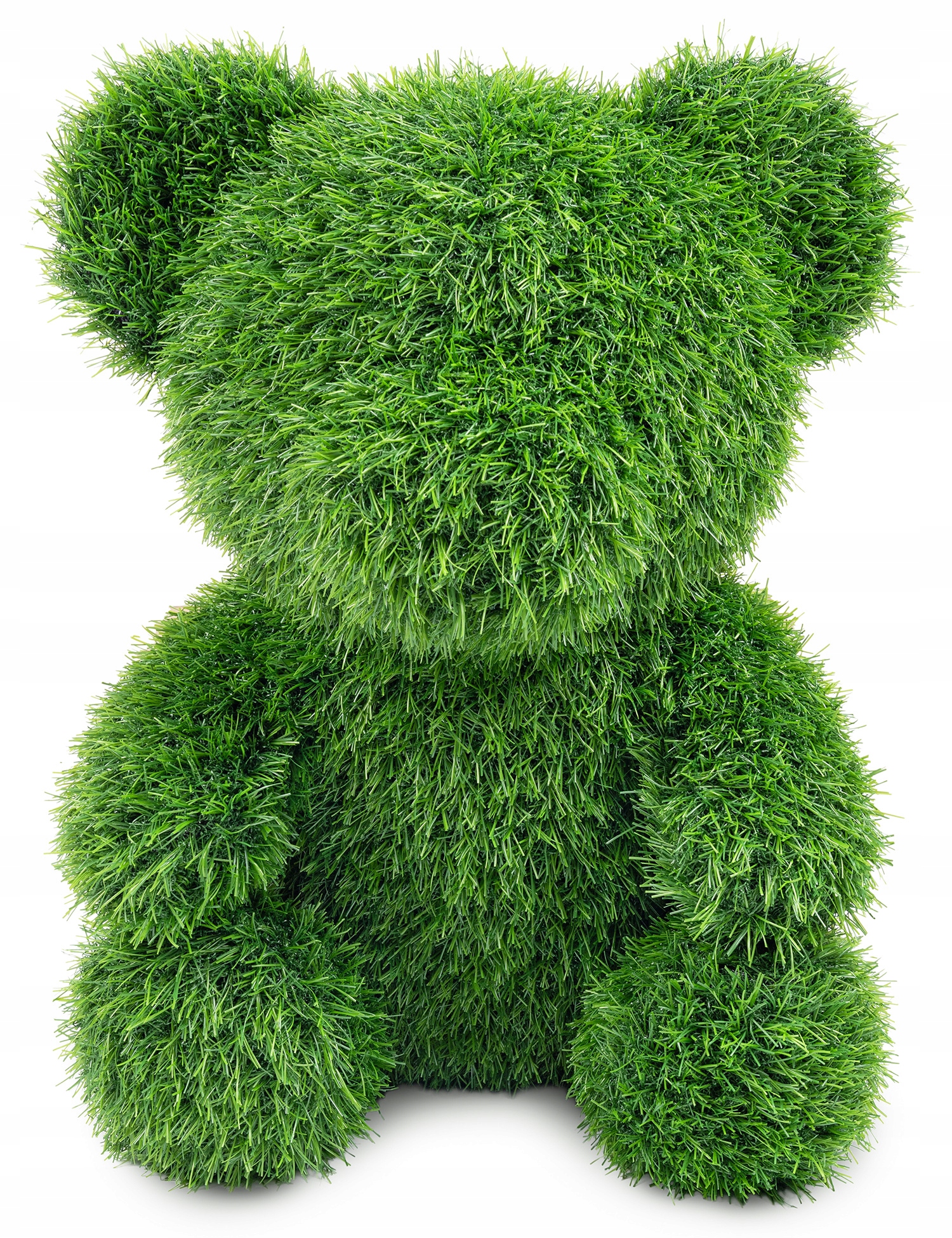 Umělá Tráva Medvídek Dekorativní Zahradní Figurka Na Balkon Ozdoba Zahrada 35 cm