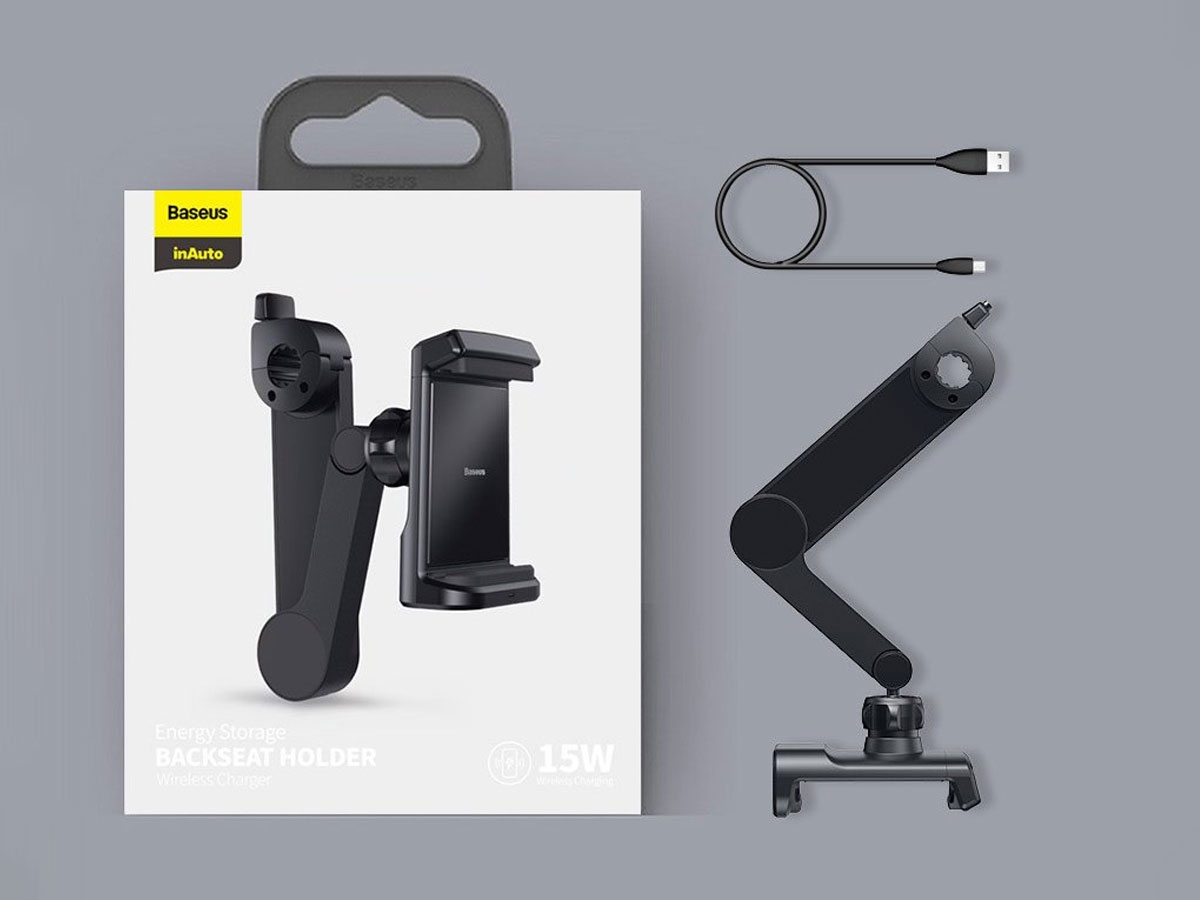UCHWYT SAMOCHODOWY BASEUS Z ŁADOWARKĄ QI ZAGŁÓWEK Numer katalogowy producenta WXHZ-01