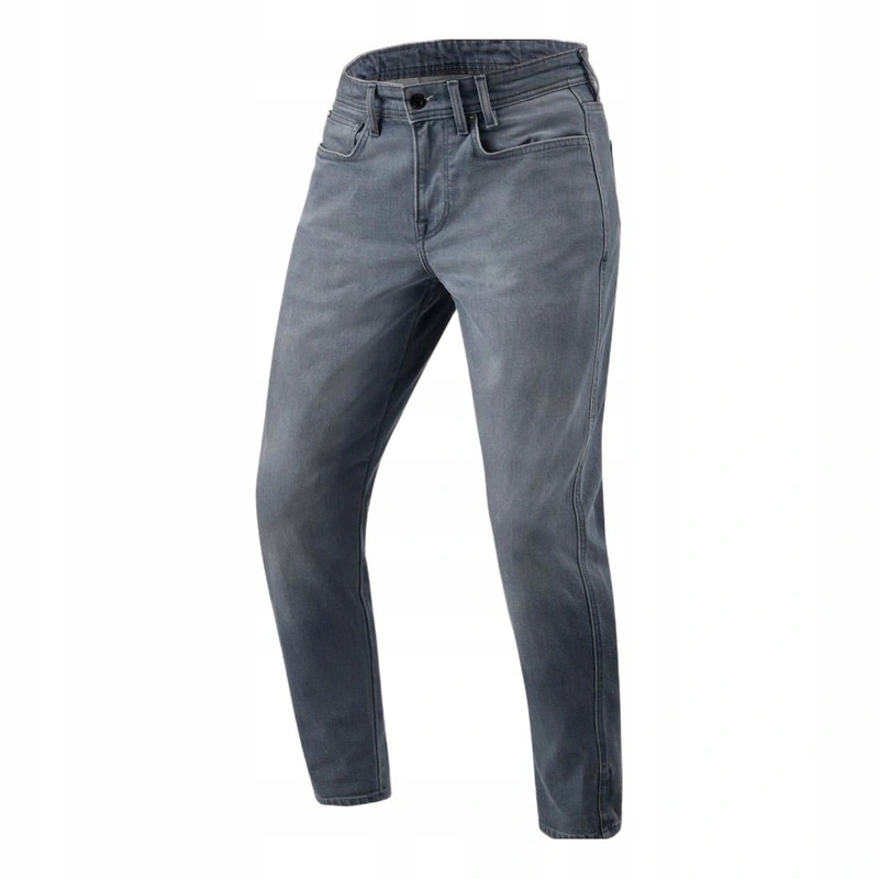 Motocyklové džínsy Revit Keegan Tapered Medium Grey Used šedé