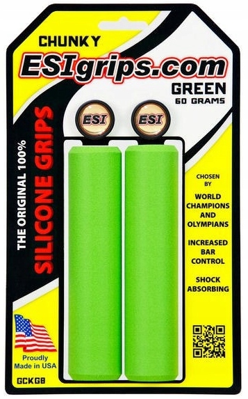 Rowerowe Gripy Chwyty Rączki Esi Chunky 60g Enduro Trail Green