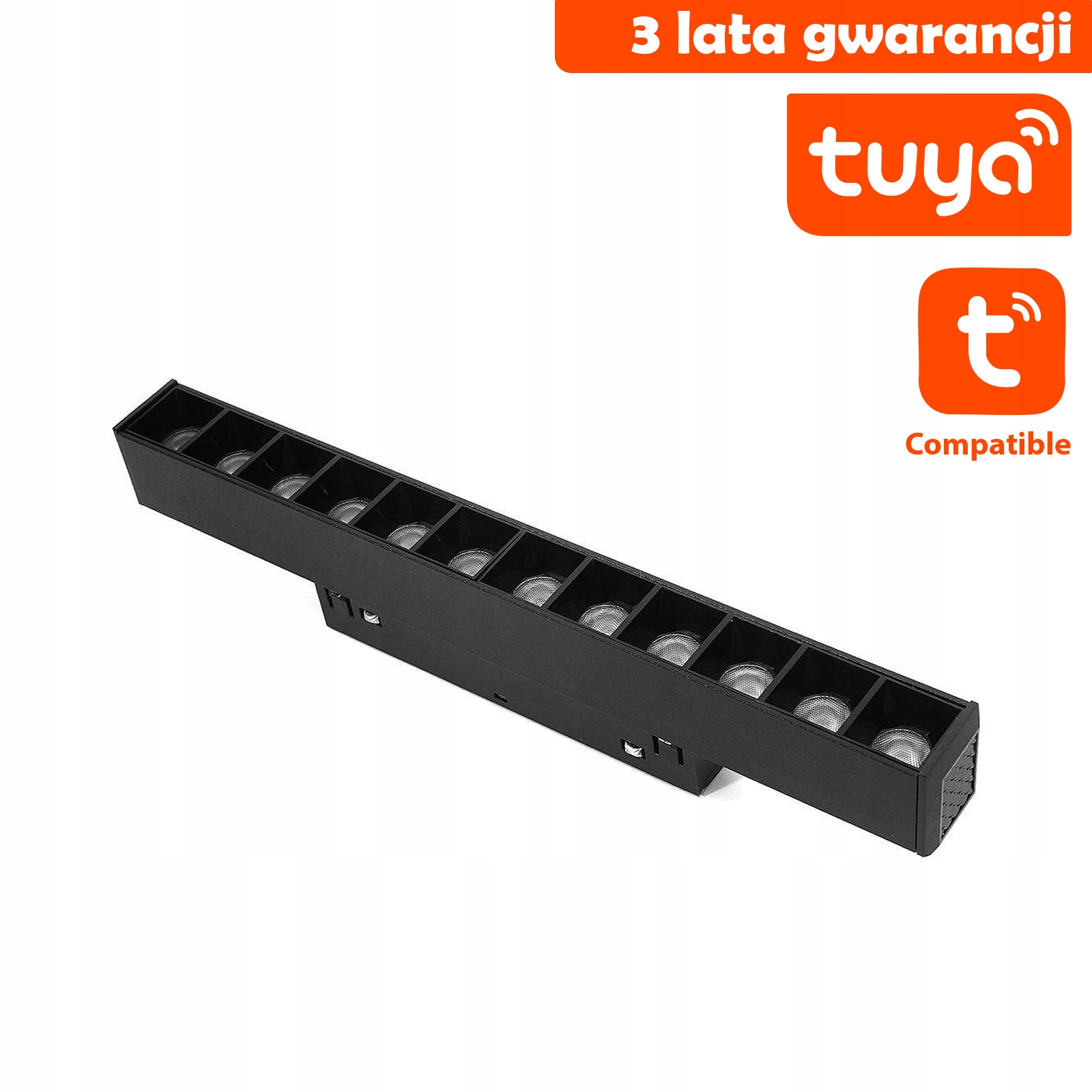 Led lampa s diodami pro magnetické lišty DDCX-GS12-220-TY Tuya 12W černá