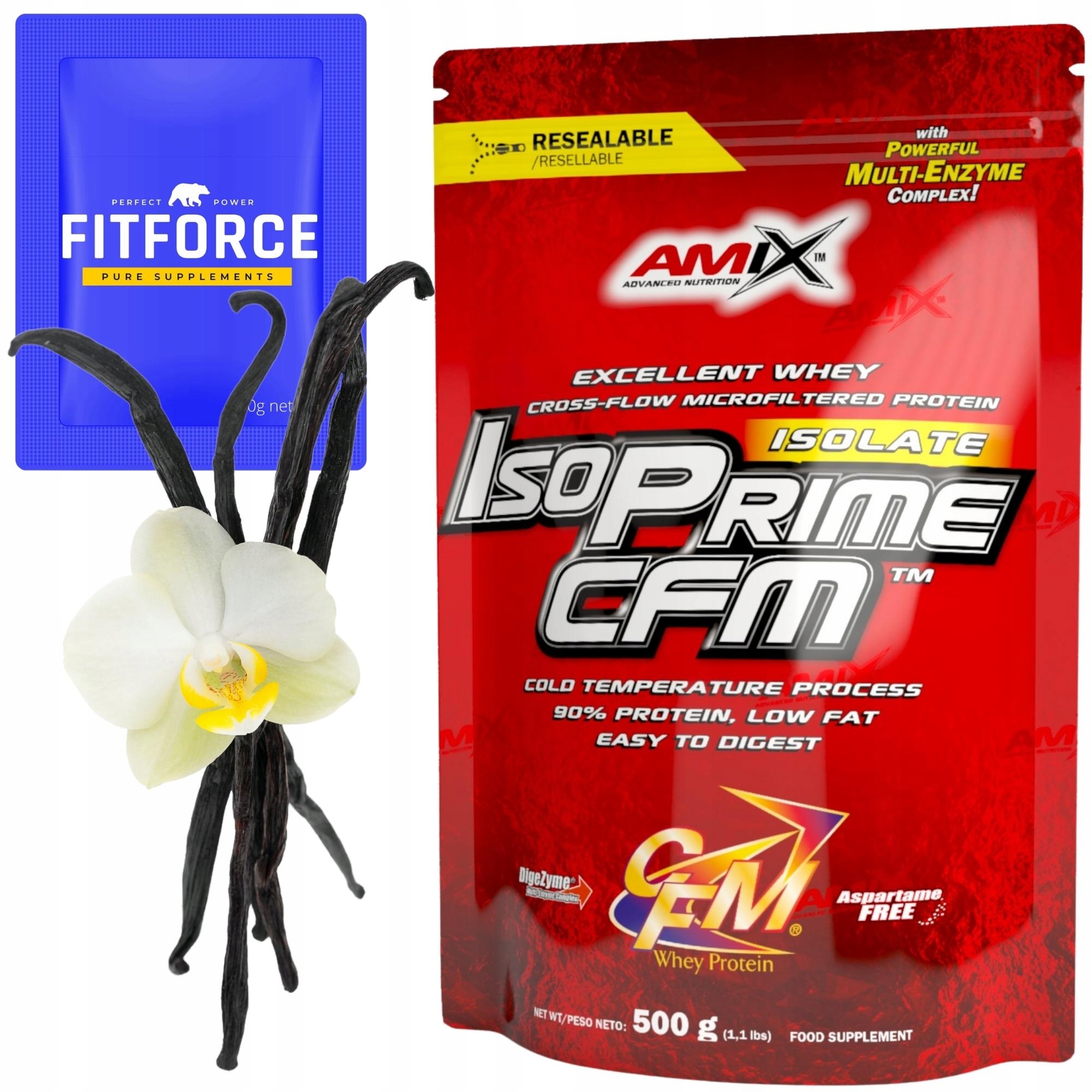 Vanilkový koktejl na hubnutí 500 g Amix Izolát