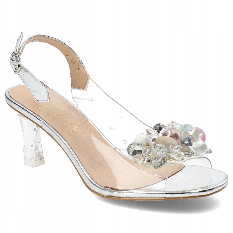 Stříbrné sandály S.Barski Elegantní dámská obuv