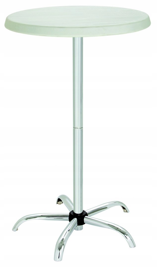 Barový Stůl Bartscher Skládací Kulatý Cateringový Bílý 70 cm