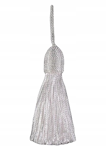 Chvost ozdobný 85mm/10 Ks bílý PE-57 KY-05