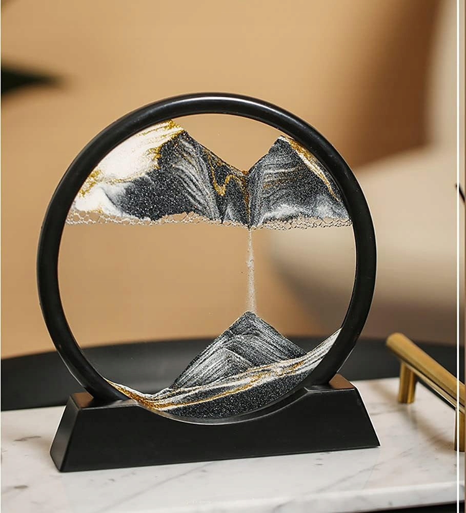 DYNAMICZNY PIASEK OBRAZ RUCHOMY 3D SAND ART 7 INCH ART DECO Wysokość produktu 19 cm