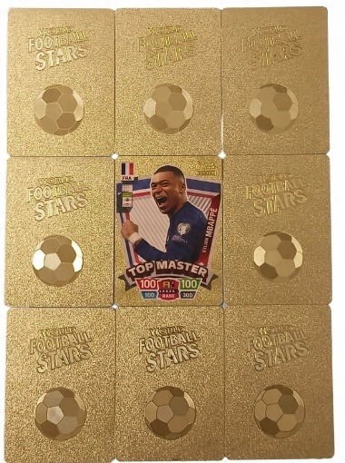 

Karty Piłkarskie 50SZT Złote Piłkarze World Stars