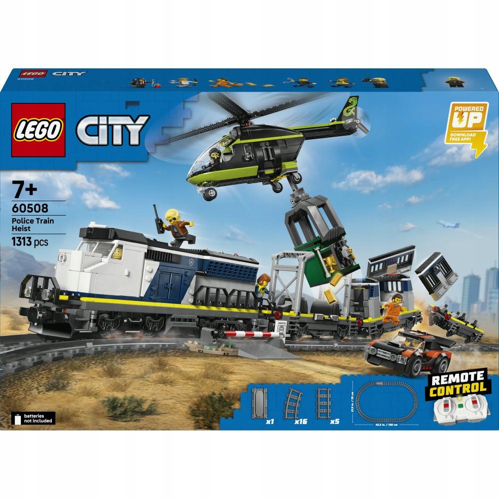 * Lego City Přepadení policejního vlaku 60508