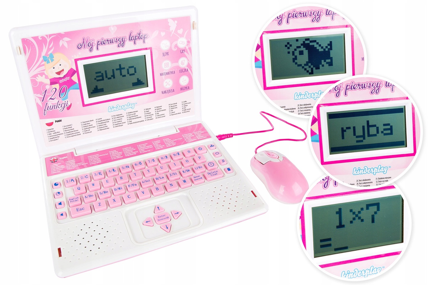 LAPTOP DLA DZIECI EDUKACYJNY DO NAUKI 120 FUNKCJI EAN (GTIN) 9782816881172