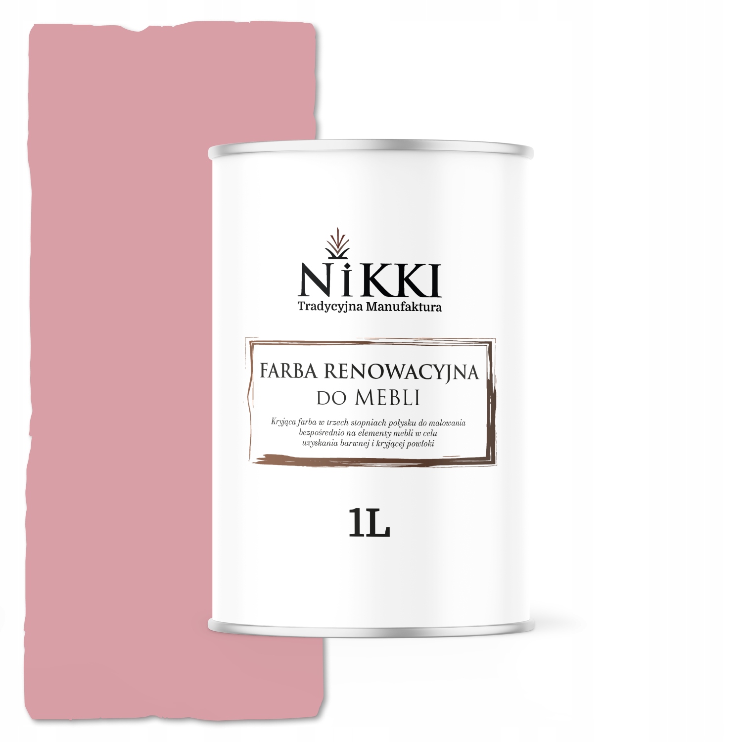 Farba Do Mebli Kuchennych Frontów Szafek Różowy Jasny RAL3015 Mat 1L