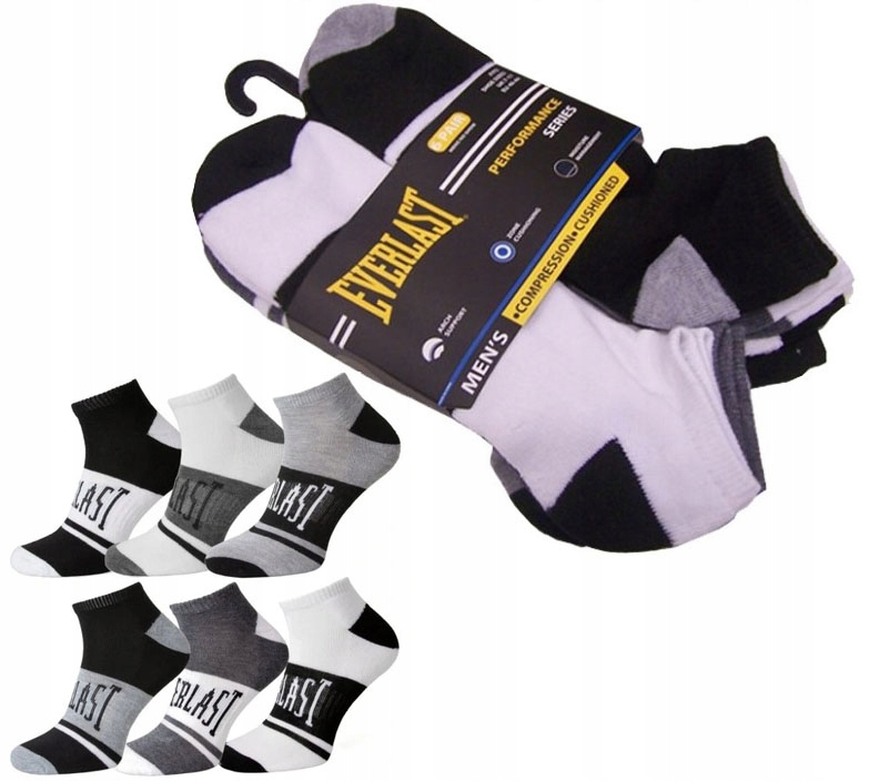 

Skarpetki Męskie Stopki Everlast 6PAK 6PAR R.40-44