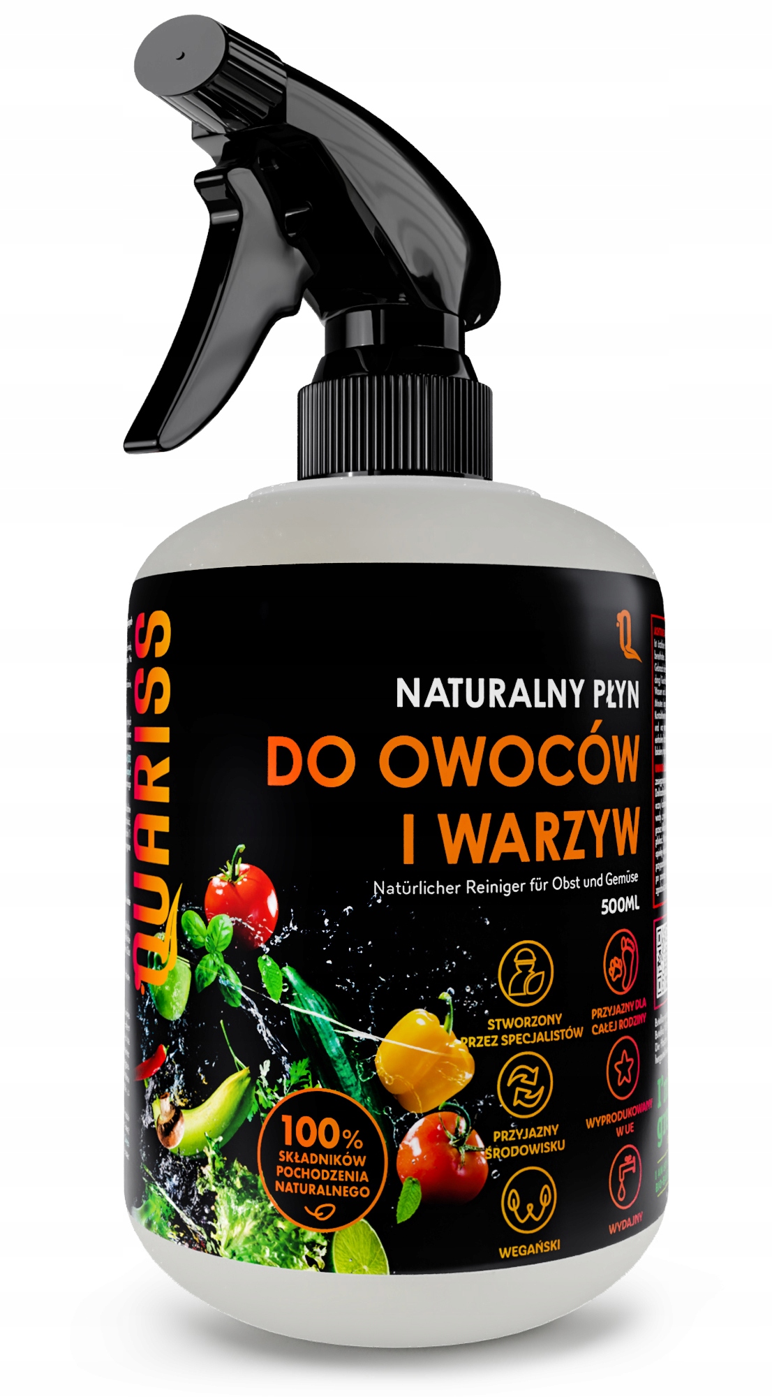 

Środek do owoców i warzyw naturalny płyn 500 ml