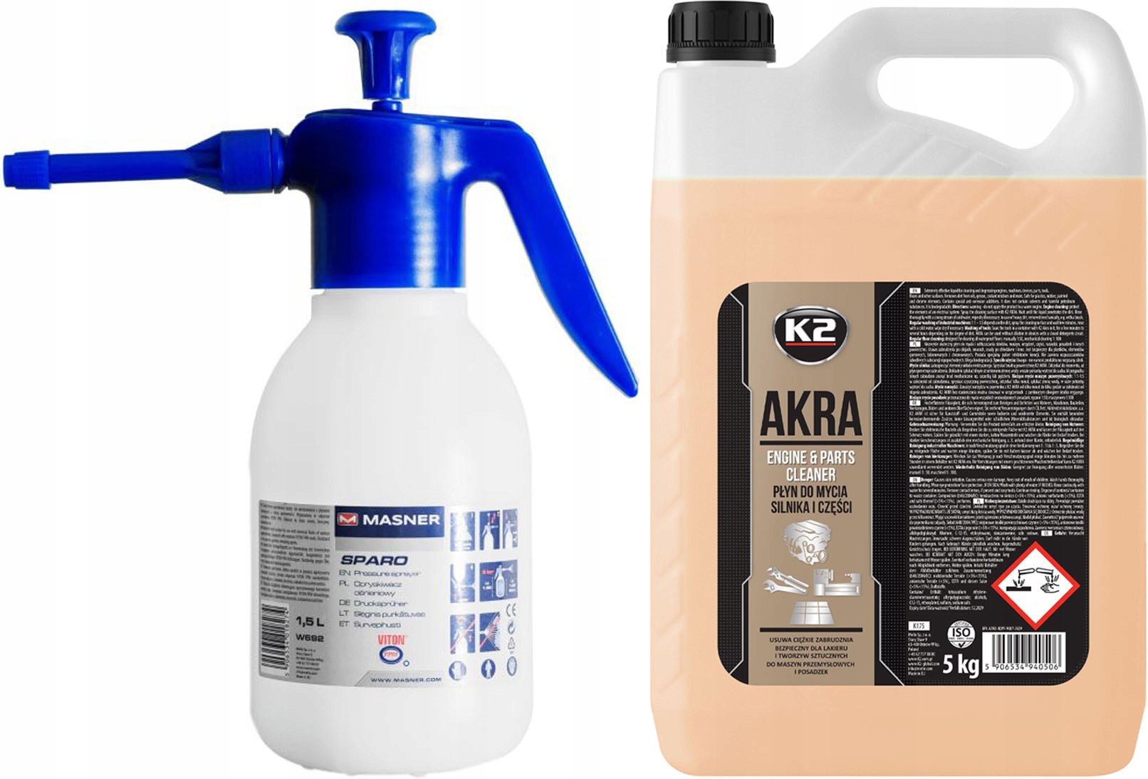 

K2 Akra Płyn Do Mycia Silnika 5L +opryskiwacz 1,5L