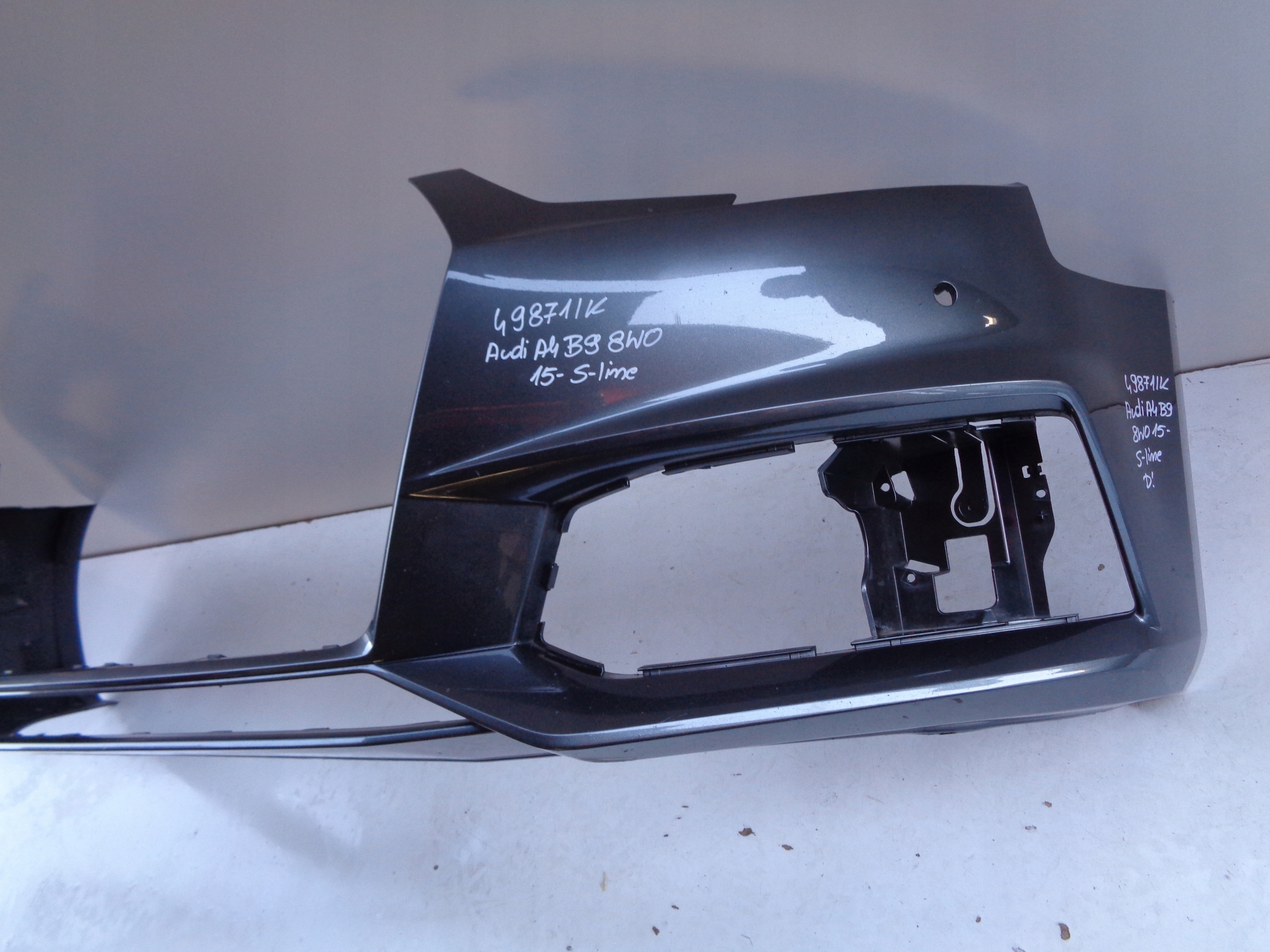front bumper AUDI A4 B9 8W 8W0 15- S-LINE NR 49871