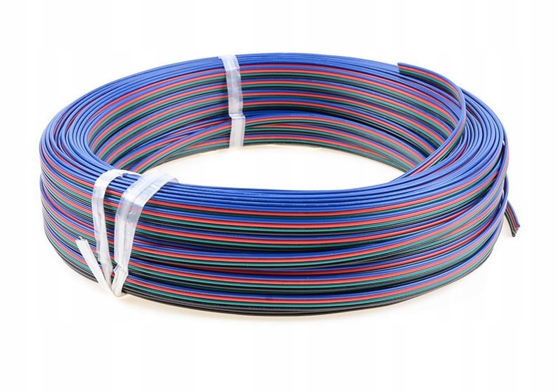 

Kabel Rgb 4 żyły Linka AWG20 przewód taśma Led 1m