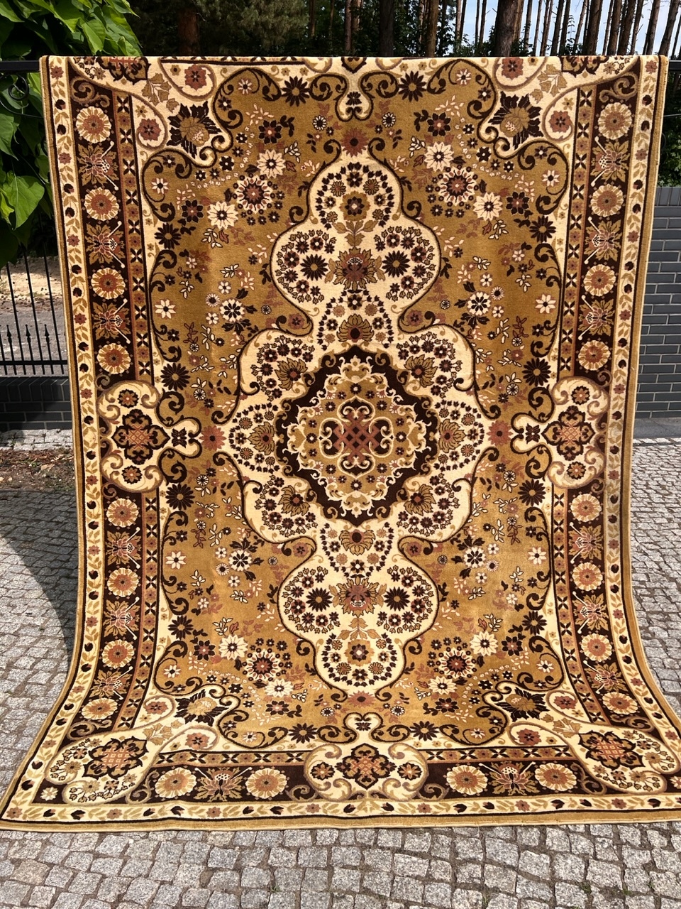 koberec VLNĚNÝ MONGOLSKÝ PERSKÝ VZOR 290x185 cm za 7917 Kč - Allegro