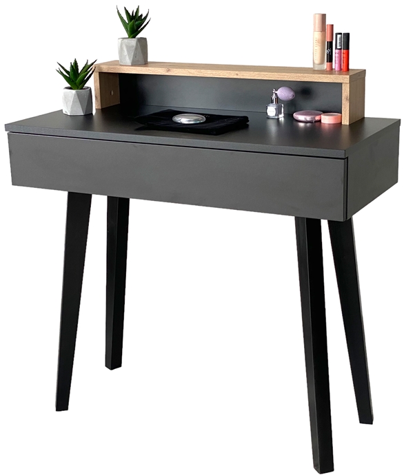 Toaletka Lena Plus Čierna Dub Artisan 90 CM