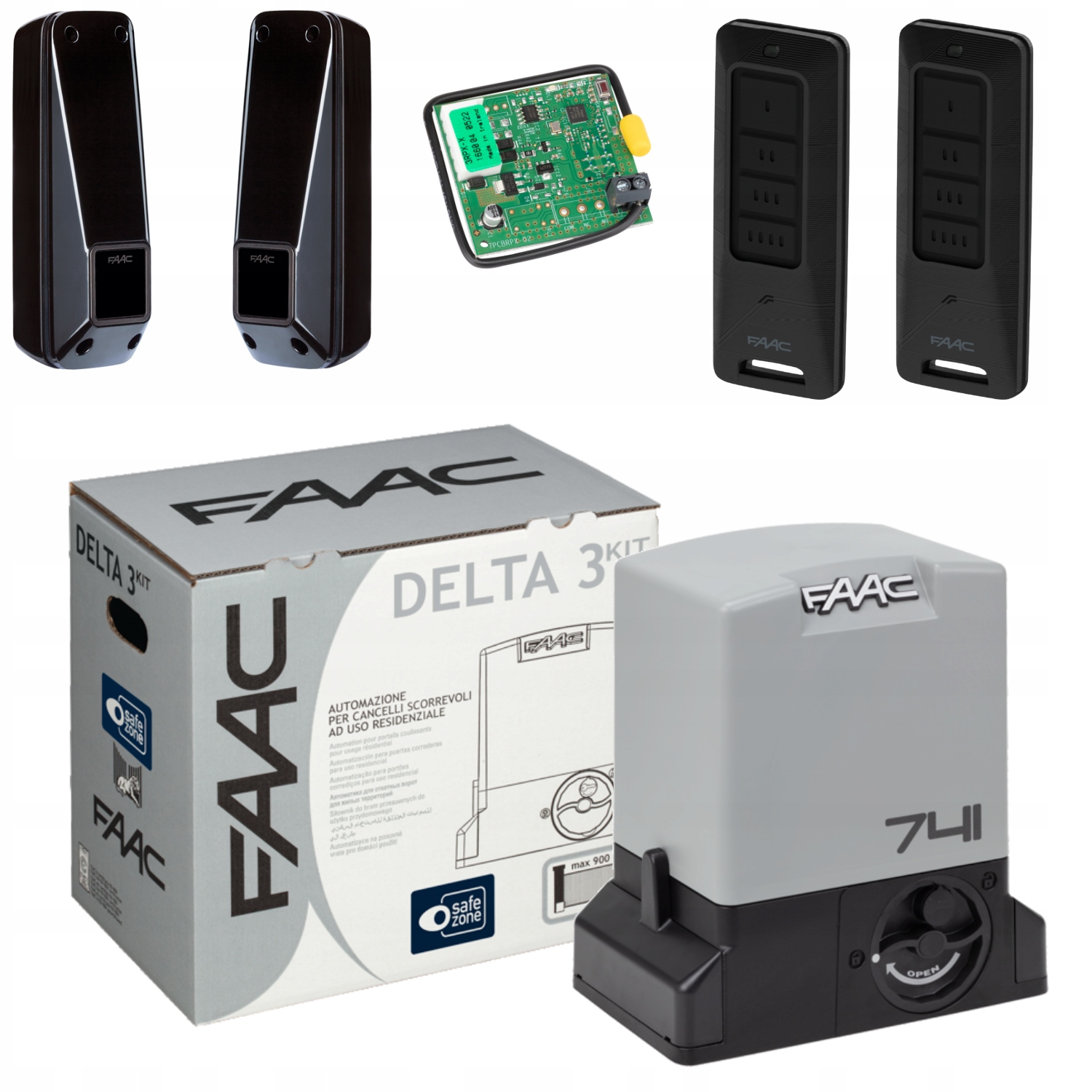 Napęd do bramy przesuwnej FAAC Delta 3 Pilot XT4FDS