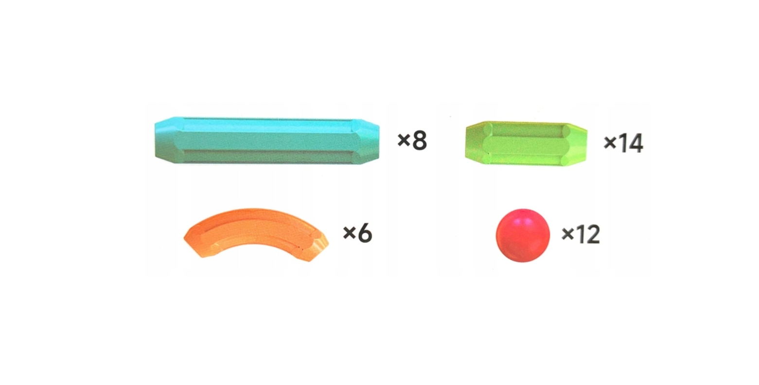 KLOCKI MAGNETYCZNE EDUKACYJNE MAGNETIC STICKS 40el Bohater Inny