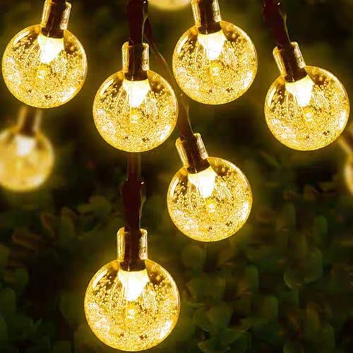 LQWELL WODODOPORNA SOLARNA GIRLANDA ŚWIETLNA ŁAŃCUCH KULE 30LED 8M — miniatura 4