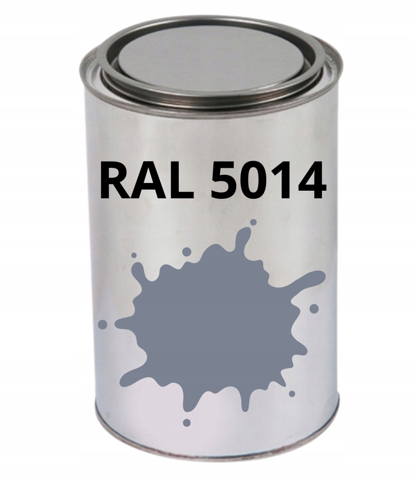 Lakier Akrylowy Ral 5014 Półmat Niebieski Gołębi Farba 1L Gotowa Do Użycia