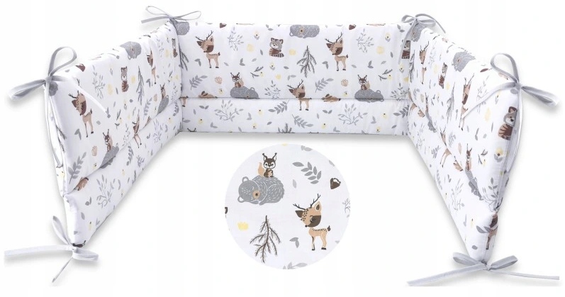 

Ochraniacz do Łóżeczka 180x30 Leśni Przyjaciele