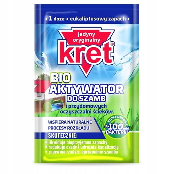 

Kret Bio Aktywator do szamb i cieków 25g(saszetka)