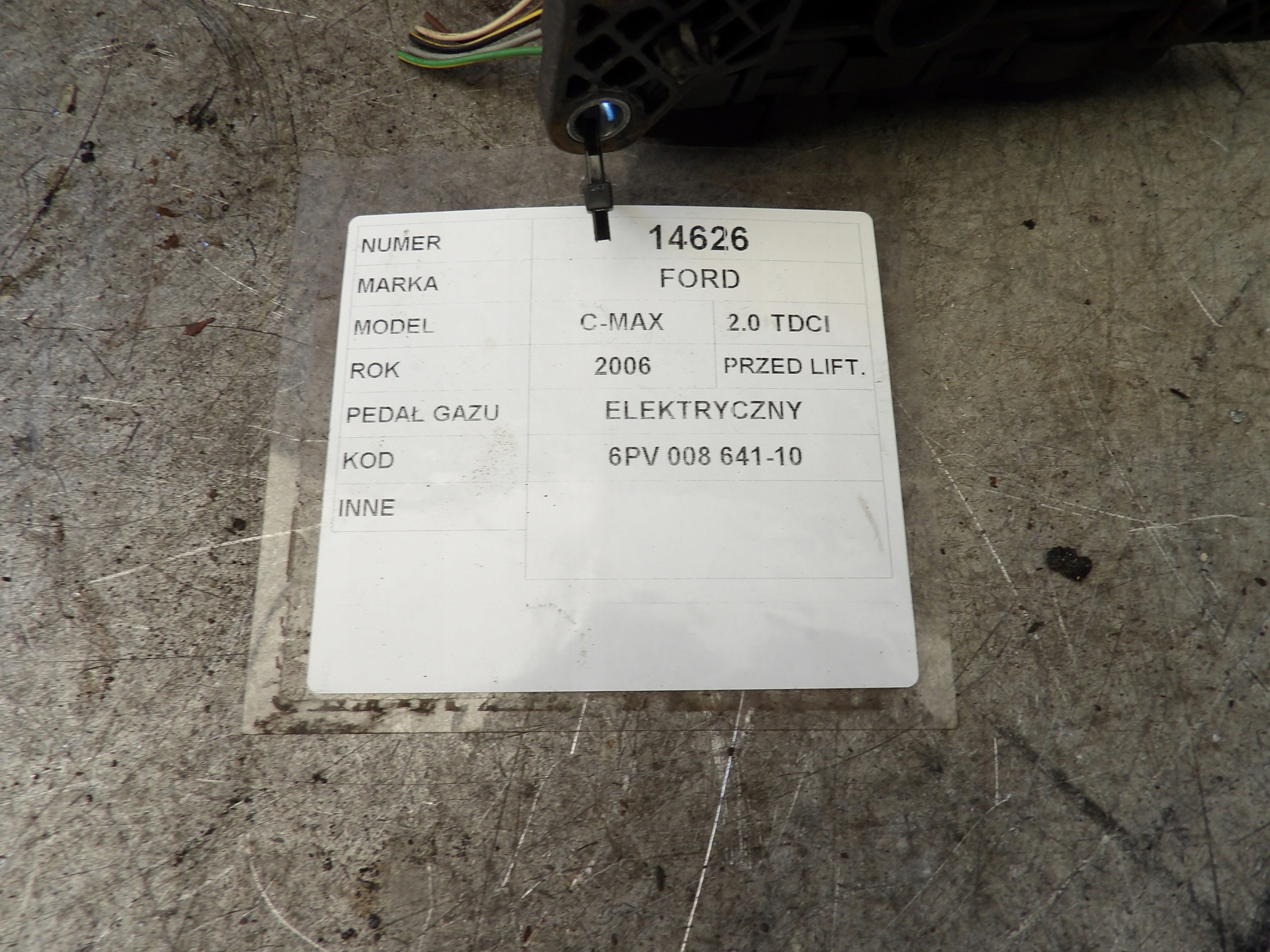 Ford C-max 2,0 TDCI Gaspedal