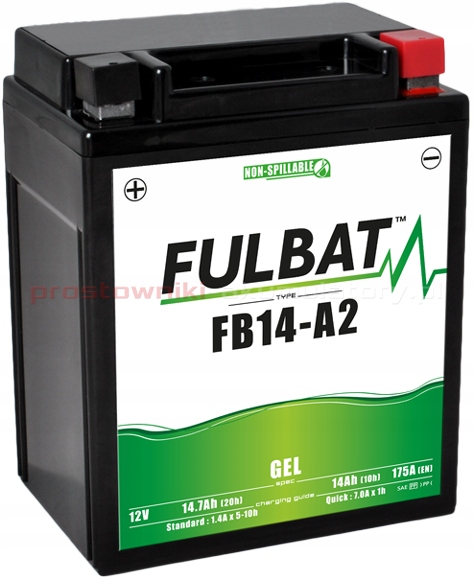 

Akumulator Fulbat YB14-A2 Gel 12V 14.7Ah 175A