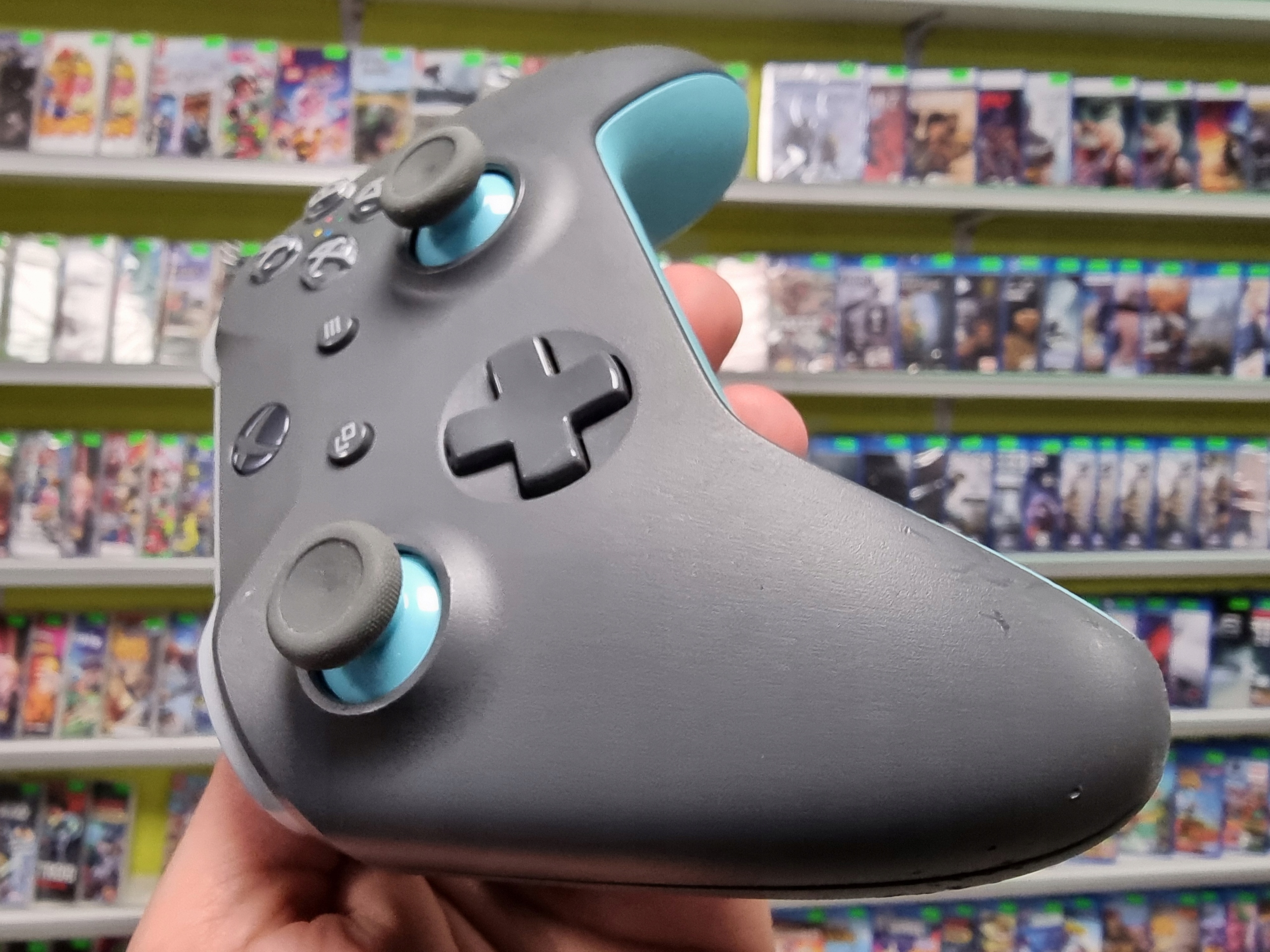 65. ORYGINALNY PAD KONTROLER XBOX ONE SERIES S X PC GREY BLUE LIMITOWANY Sposób podłączenia bezprzewodowy