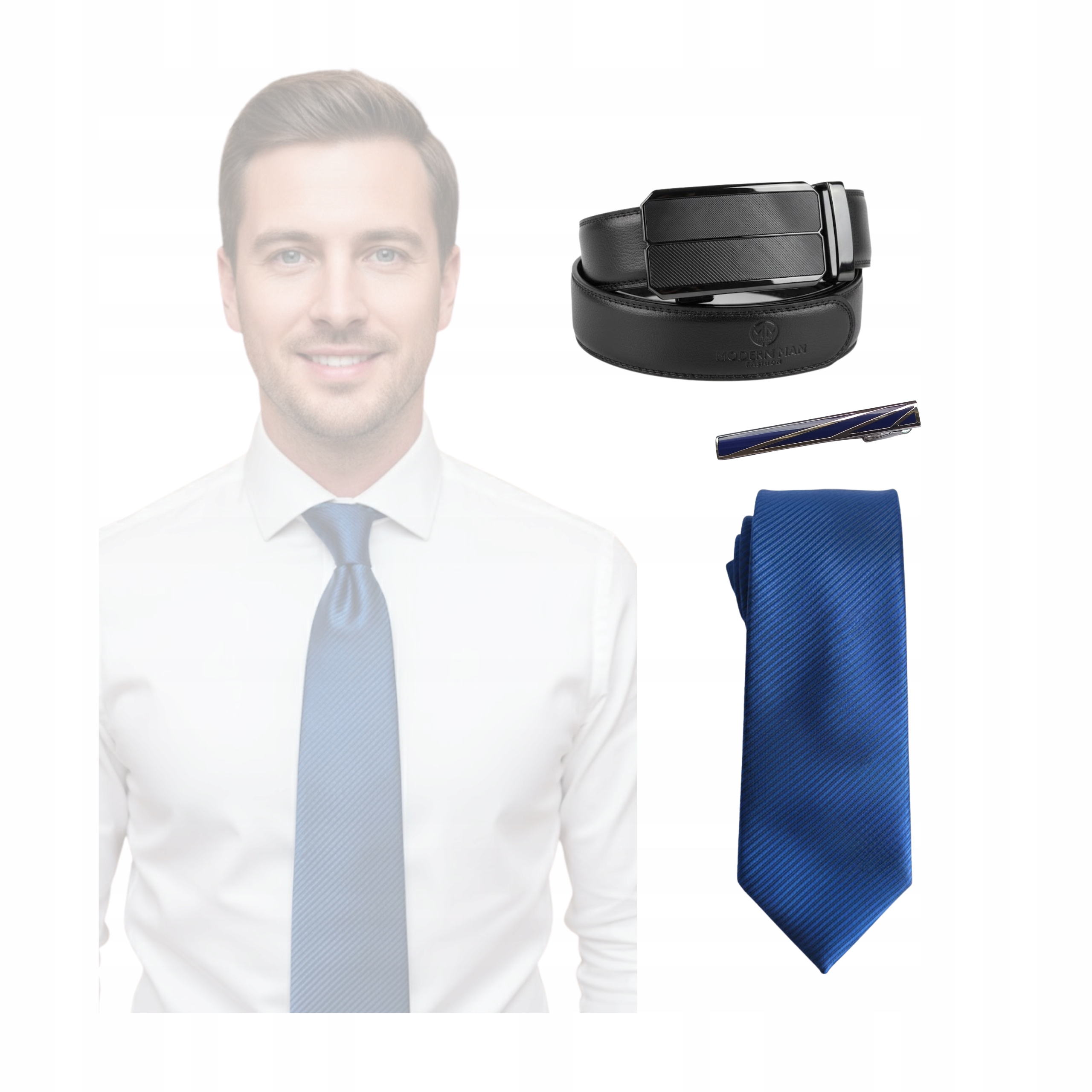 Dárková sada: Kravata, Sponka, Pásek – Elegantní dárek pro něj!