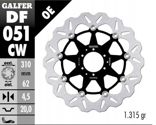 Brzdový Kotúč Predný Honda Crf 1000 L Africa Twin 15- Crf 1100 Africa Twin 20-