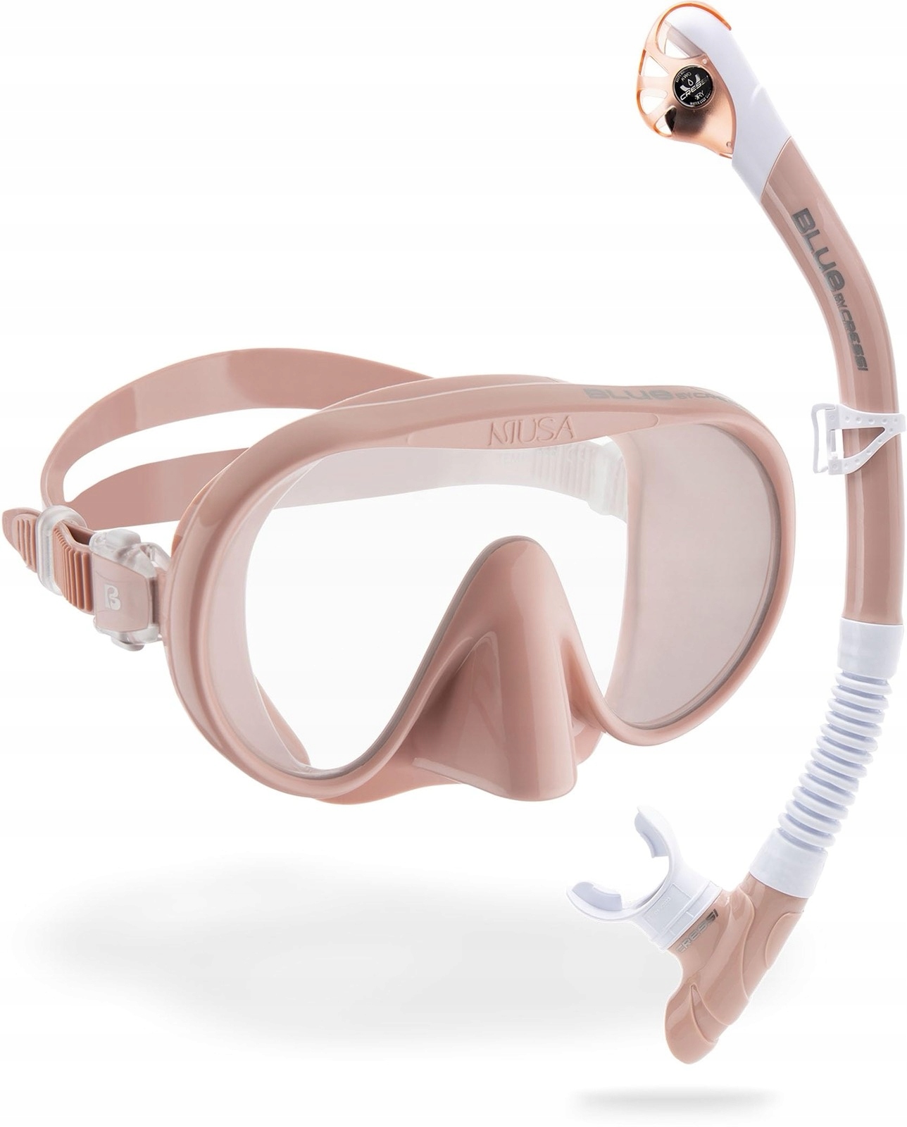 Zestaw do nurkowania maska rurka Cressi Musa & Scilia Rose Gold