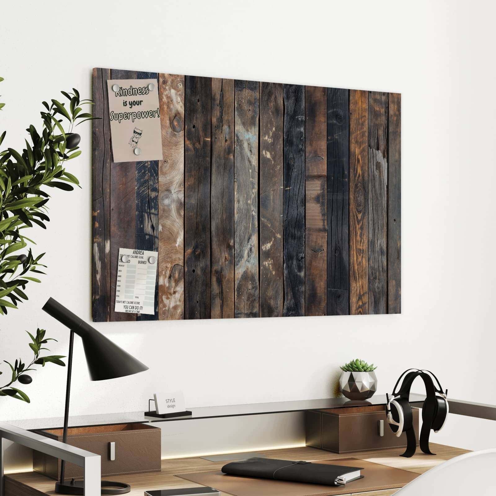 Magnetická tabule Brouzové Prkna podlogové 90 × 60 cm