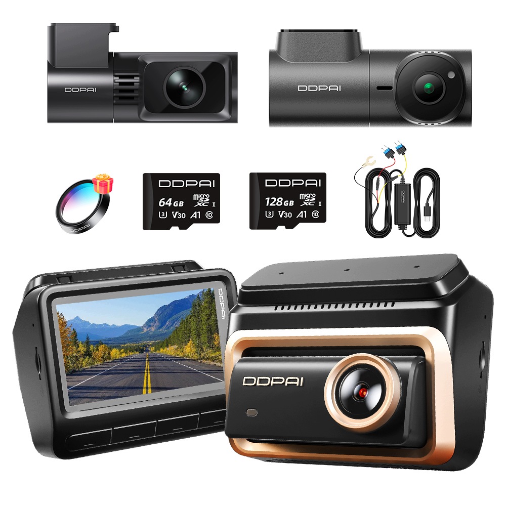 Kamera Ddpai Videorekordér Z90 Master 4K Hdr Přední MINI3X Zadní Sada